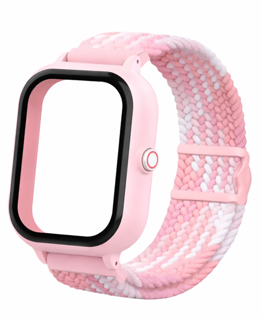 correa nylon rosa